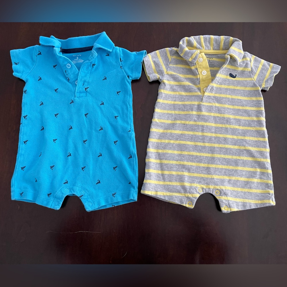 Set of 2: Carter’s boys outfits, size 3 mo